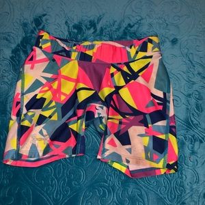 Under armer multi color compression shorts size xs
